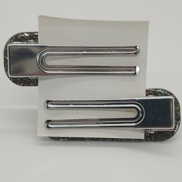 Barrettes Set of 2 Glitter - Picture 2 of 2